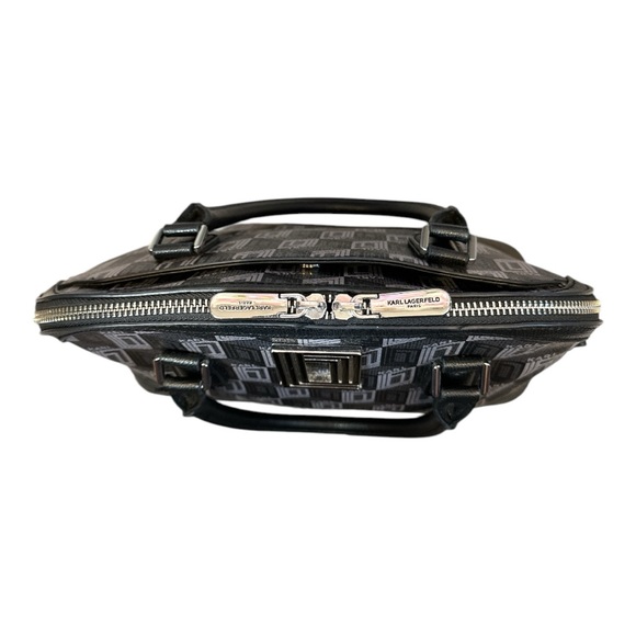 Karl Lagerfeld Simone Monogram Satchel Like New! - Picture 6 of 17